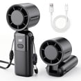 thumbnail image 5 of Fimilo Portable Handheld Turbo Fan, 5000mAh Rechargeable Personal Fan, 100-Speed Mini Fans with LED Display & 90° Foldable for Neck/Desk/Hand, Ideal Gift for Travel Outdoor/Home Mothers Day Gifts, 5 of 5