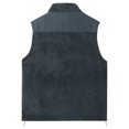 thumbnail image 4 of NARABB Men's Sleeveless Warm Vest Fallow Full-Zip Stand Collar Jacket Have Pockets Patchwork Gilet, 4 of 4