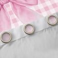 thumbnail image 4 of Erosebridal Pink Watercolor Bow Black Out Curtains for Girls, Pink Bow Curtains Pack of 2 (42x63 Each) for Women, 4 of 6