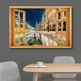 thumbnail image 3 of wall26 Canvas Print Wall Art Window View Christmas Noel Paris France Street Celebrations &amp; Holidays Nature Photography Realism Landscape Colorful Multicolor for Living Room, Bedroom, Office - 16&, 3 of 5