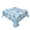 Blue White Snowflake, variant on Verolix Floral Tablecloth 60 x 60 Inch Square, Blue Hydrangea Flower Table Cover, Waterproof Washable Wrinkle Resistant Polyester Fabric for Kitchen Dining Indoor Outdoor Use
