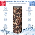 thumbnail image 5 of Camouflage 20 Oz Stainless Steel Skinny Tumbler – Vacuum Insulated Slim Travel Cup with Lid & Stainless Steel Straw, 360° Full Wrap Printed Tumbler for Home, Office & Outdoor Use, 5 of 6