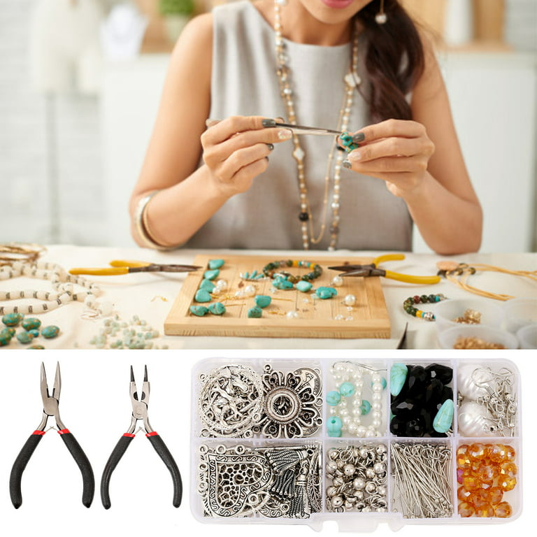 Earring Making Kit with Jewelry Pliers