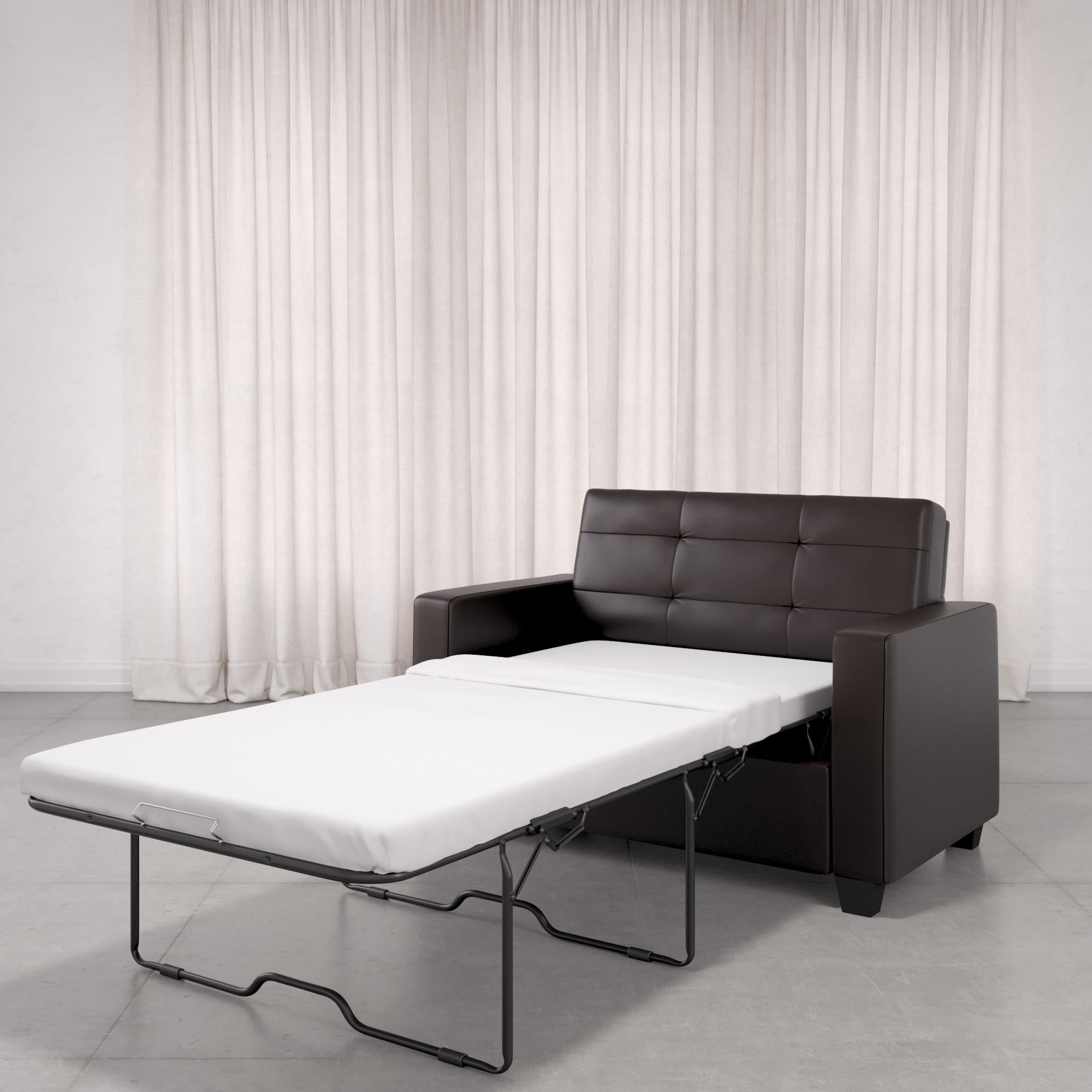 Mainstays Loveseat Sleeper Sofa With, Leather Loveseat Sleeper Bed