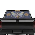 thumbnail image 2 of Psesaysky Galaxy Bee Floral Pattern Trucks Sticker 66.9 x 22.4 Inch Car Rear Windshield Sunshade for Most Pickup Trucks, Vinyl Wrap Simple Install Truck Rear Window Decal, 2 of 8