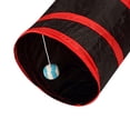 thumbnail image 3 of Tunnel pour Chat Pliable Léger Résistant aux Rayures Tunnel pour Chat Rouge Noir, 3 of 9