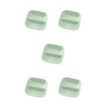 thumbnail image 2 of Transemion Plat à Épices en Paille Assiette Carrée Divisée Assiette à Sauces Assiette à Collations Plateaux de Rangement Soucoupe Récipient Alimentaire pour Raviolis Vert 5Ensemble, 2 of 6