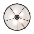 thumbnail image 5 of Meyda Tiffany 258647 Arabesque 5 Light 32" Wide Semi-Flush Bowl Ceiling Fixture - Black, 5 of 7