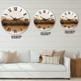 thumbnail image 4 of Designart 'Minimalist Terracotta Landscape' Modern Wall Clock, 4 of 5