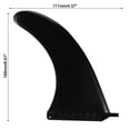 thumbnail image 4 of 10" Paddle Tabla Fin Desmontable Nylon Fibra Universal para SUP Negro, 4 of 6
