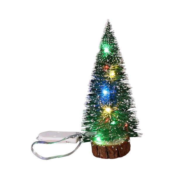 Mini de Navidad de Navidad Pequeño de Navidad artificial de Navidad de mesa para sala de estar Festival Decoración de repisa 25 centímetros