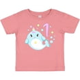 thumbnail image 3 of Inktastic Happy 1st Birthday with Cute Narwhal Stars and Bubbles Boys or Girls Baby T-Shirt, 3 of 5