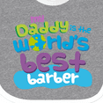 thumbnail image 4 of Inktastic Worlds Best Barber Daddy Boys or Girls Baby Bib, 4 of 4