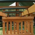 thumbnail image 3 of Gorilla Playsets Avalon Swing Set with Vinyl Canopy, Monkey Bars, Climbing Wall and Wave Slide, Amber, 3 of 10