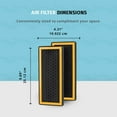 thumbnail image 6 of Homedics Pet Plus Odor Filter, Replacement for Homedics AT-PET02 & AT-PET01 Tower Air Purifiers, Activated Carbon, 6 of 7