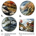 thumbnail image 3 of Designart "Smoky Mountains Forest Great wall art I" Landscapes Metal Wall Decor Set, 3 of 5