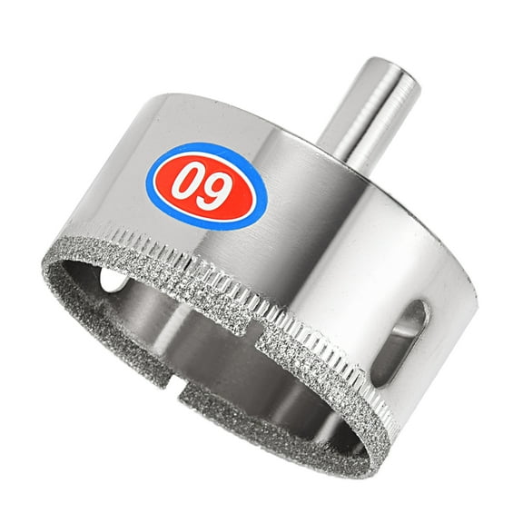60mm Diamond Drill Bit Hole Saw for Tile Glass Marble Ceramic Tool Silver Tone