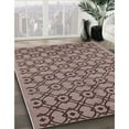 thumbnail image 3 of Ahgly Company Machine Washable Indoor Square Industrial Modern Khaki Rose Pink Area Rugs, 3' Square, 3 of 7