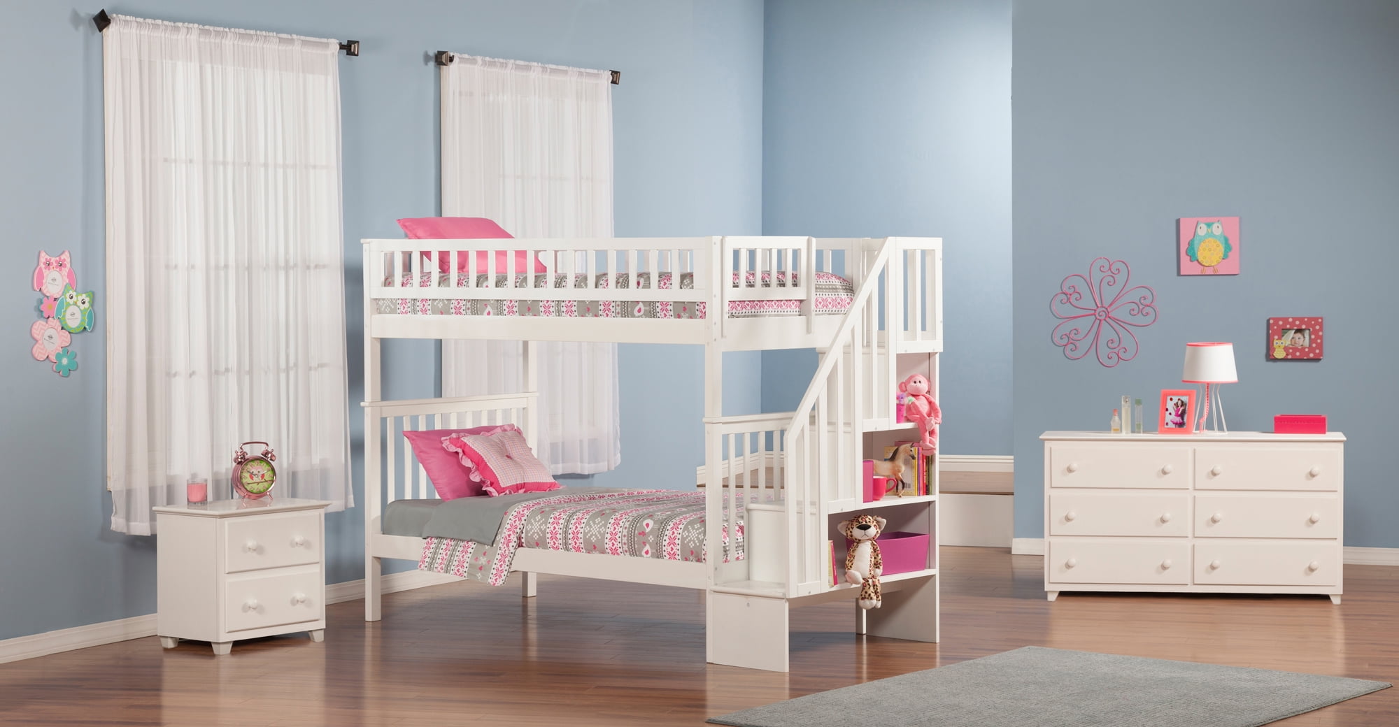 Woodland Staircase Bunk Bed Twin Over In Multiple Colors And Woodland Staircase Bunk Bed Twin Over In Multiple Colors And Configurations Com
