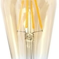 thumbnail image 4 of Vintage Non-Dimmable ST58-4W LED Edison Bulbs with E26 Base, 80+ CRI, Warm White 2700K, 350 Lumens, Tinted Amber (Pack of 4), 4 of 6