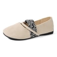 thumbnail image 5 of Miluxas Flats for Women Mary Jane Square Toe Ballet Flat Shoes Ankle Strap Dressy Comfortable Slip on formal Dress Flat Shoes Beige 8.5(41), 5 of 9