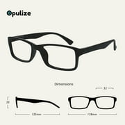 OPULIZE PEP Reading Glasses 6 Pack - Classic Everyday Rectangular Frame - Spring Hinges Scratch Resistant - Black Brown Blue Gray - Mens Womens - RRRRRR92-112377 - +2.50