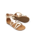 thumbnail image 4 of Sandalias Gladiador Planas con Tiras Doradas DREAM PAIRS Talla 11, 4 of 8