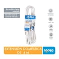 thumbnail image 5 of Extension Electrica Domestica 4m Blanca 2X16 Awg 50Pzs blanco 400cm, 5 of 5