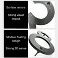 thumbnail image 5 of Holloyiver 5 Inch House Address Numbers, Easy Installation With Screw and Hardware for Flush or Floating Mount, Frosted Matte Black Acrylic Address Mailbox Numbers for Exterior, Porch, 5 of 9