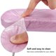 thumbnail image 5 of Reposamanos para uñas, soporte de cojín para reposabrazos de uñas de cuero de microfibra, almohada de mano profesional plegable para decoración de uñas, adecuado para técnicos de escritorio de salón de uñas (rosa) Rojo Verde, 5 of 6