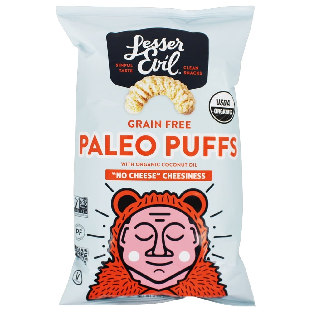 Lesser Evil - Organic Paleo Puffs No Cheese Cheesiness - 5 oz
