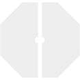 thumbnail image 4 of 12"OD x 1"ID x 4"C x 1"P Logan Architectural Grade PVC Contemporary Ceiling Medallion, Two Piece, 4 of 11
