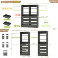 thumbnail image 5 of Homieasy 2-Pack Closet Organizer System: Dual 4-9Ft Adjustable Wardrobe Racks with 8 Wooden Drawers, Double Tower Storage, 8 Hanging Rods & Garment Racks ,Expandable Walk-In Closet Solution, Gray Oak, 5 of 8