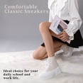 thumbnail image 6 of CHEERMORE Women Platform Female Casual Canvas Shoes Adult US 10 Beige, 6 of 8