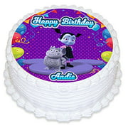 Angle View: Vampirina Cake Image Personalized Topper Icing Paper 8 Round Circle