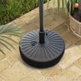 thumbnail image 2 of Topbuy Water & Sand Fillable Umbrella Base 20" Round Table Umbrella Stand Base Umbrella Pole Holder, 2 of 10