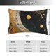 thumbnail image 2 of Fotbe Abstract Gold Floral Galaxy Funda de Almohada Decorativa Estilo Occidental, Lujo en Algodón, Fundas para Almohadas King, Cojín Estampado para Decoración del Hogar-14"x20", 2 of 6