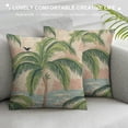 thumbnail image 3 of BCIIG Thibaut French Fabric Willow Tree Green Pink Check Throw Pillow Cover,Traditional Checkered Decorative Pillow Cases  Square Cushion Covers for Sofa Couch, 12x12in, 3 of 5