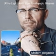 thumbnail image 2 of GJX 2026 New Auto Focus Glasses Self Adjusting,Blue Ease Optics Glasses,Smart Auto Focus Anti Blue Reading Glasses Half Frame Anti Blue Light Reading Glasses for Men Women Metal Frame, 2 of 7