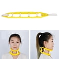 thumbnail image 4 of Neck Support Brace, Lightweight Adjustable Hook  Fastener Silicone Comfortable Cervical Collar Prevent Bow  For Children For Daily Life Pink,Yellow, 4 of 8