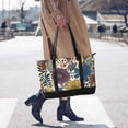 thumbnail image 4 of FORMRS Canvas Laptop Tote Bag for Women with 15.6" Computer Compartments Shoulder Handbag, Blue Flowers, 4 of 7