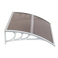 thumbnail image 4 of HT-100 x 80 Household Application Door & Window Rain Cover Eaves Brown Board & White Holder, 4 of 13