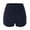 r-23Navy6, variant on Womens Athletic Workout Shorts Elastic Waist Running Pockets Sport Shorts Leisure Solid Color Summer Daily Casual Bottoms