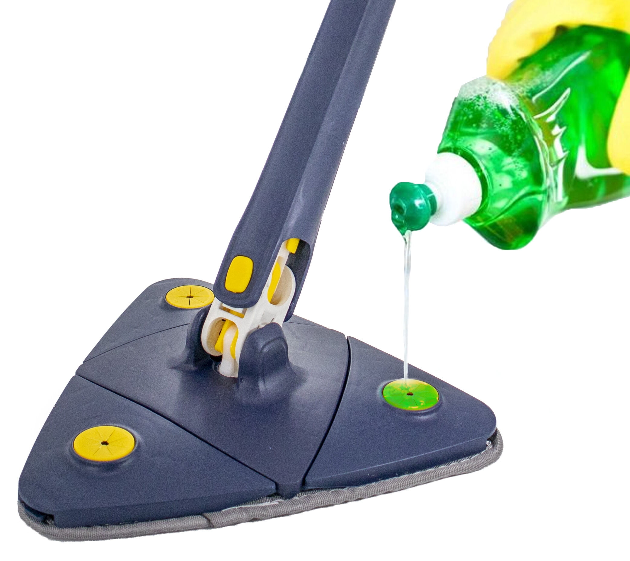 MEXERRIS Microfiber Spray Mop for Floor Cleaning - Wet and Dry, 360 Degree  Spin Microfiber Dust Kitchen Mop with 410ML Water