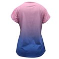 thumbnail image 4 of Clearance LYXSSBYX Womens Shirts Short Sleeve V Neck Clearance Women's Summer Casual Pullover V-Neck Loose Type Short Sleeve Ladies Petal Sleeve, 4 of 5