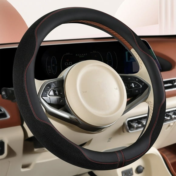 TopLLC Car Steering Wheel Cover-thin Ice Silk Summer Sweat Absorption Men And Women General Purpose Handlebar Protective Cover Steering wheel cover