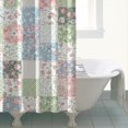 thumbnail image 4 of Pioneer Flower Floral Print Pattern Shower Curtain 72"x84", Bathroom Decorative Shower Curtain Set with 12 Hooks, Waterproof Washable, 4 of 6