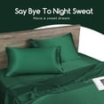 thumbnail image 4 of Satin Pillow Case,2 Pack Satin Standard Silky Pillowcase for Hair and Skin,Satin Pillowcase Set of 2,20x26,Dark Green, 4 of 8