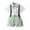 Green-11, variant on Ugoldhm Baby Boy Formal Summer Gentleman Outfit Short Sleeve Bowtie Shirt Suspender Shorts Suit 12 Months-6 Years
