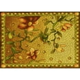 thumbnail image 1 of Ahgly Company Machine Washable Indoor Rectangle Transitional Saddle Brown Area Rugs, 4' x 6', 1 of 7